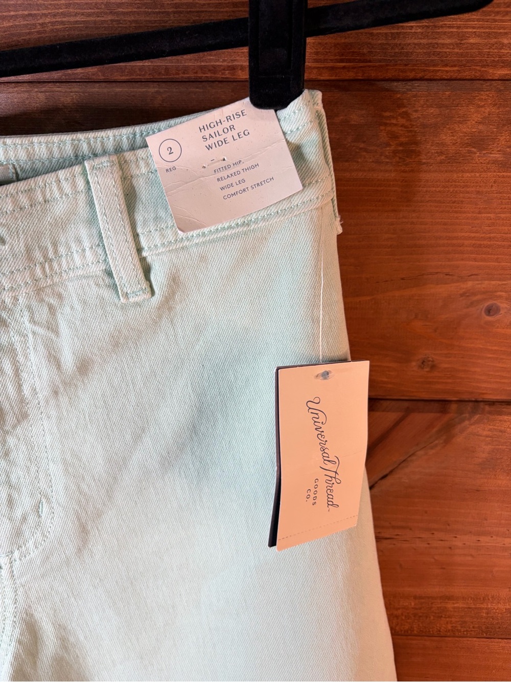 Universal Thread High-Rise Wide Leg Jeans in Mint - Picture 5 of 9